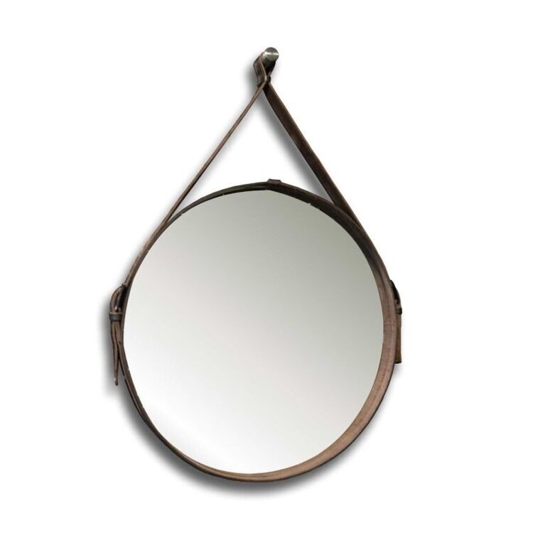 Зеркало с ремешком из натуральной кожи Silver Mirrors Kapitan д.610